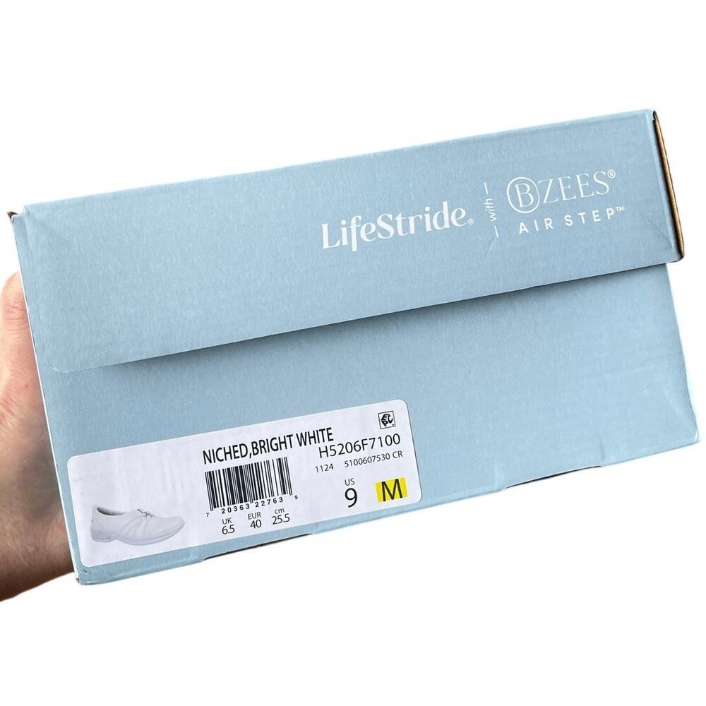 LifeStride Niche Slip On Sneaker White Fabric Comfort Shoes NWTI - Size 9 - Picture 7 of 14